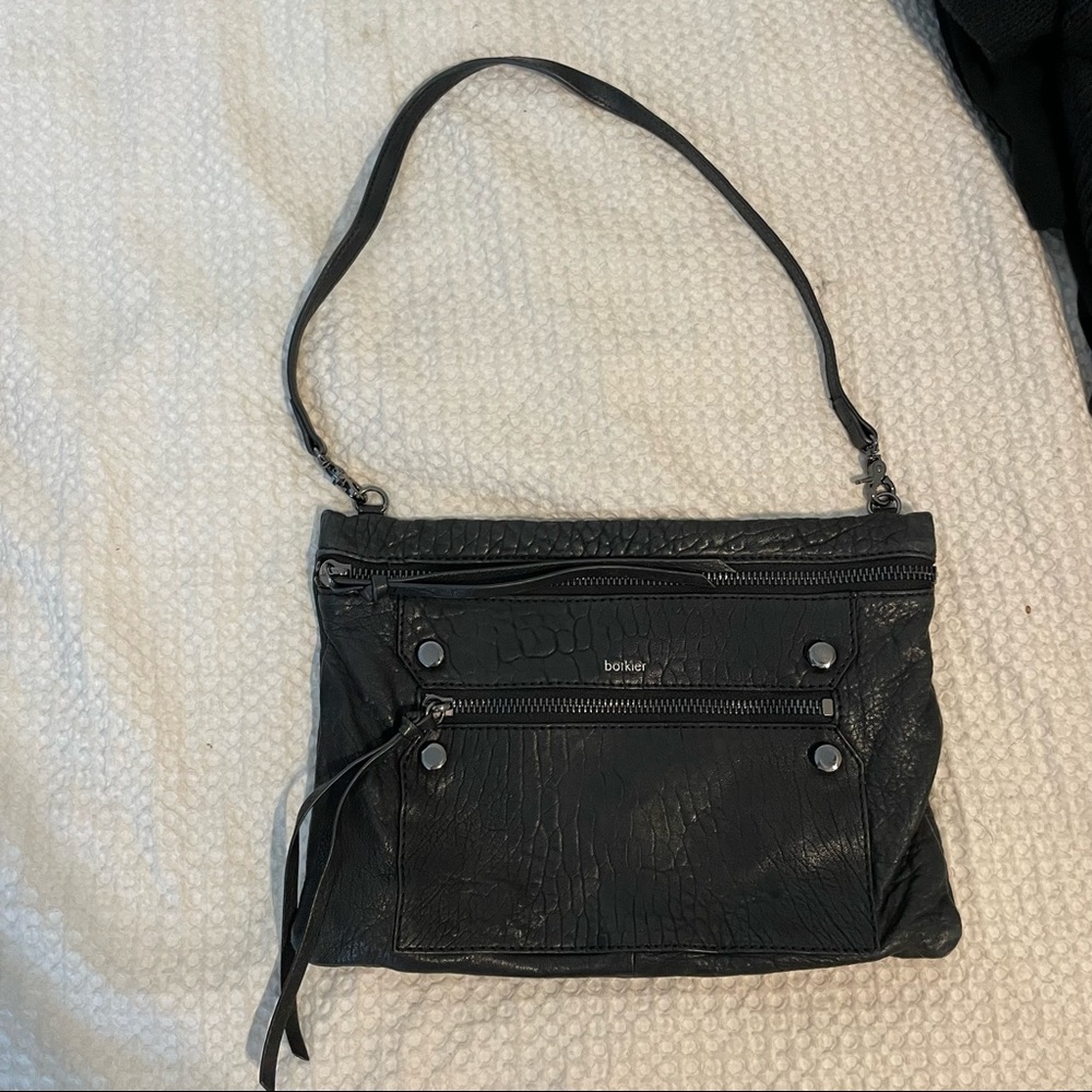 Botkier black leather shoulder bag